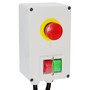 Three-phase motorstarter 400 V with emergency stop button